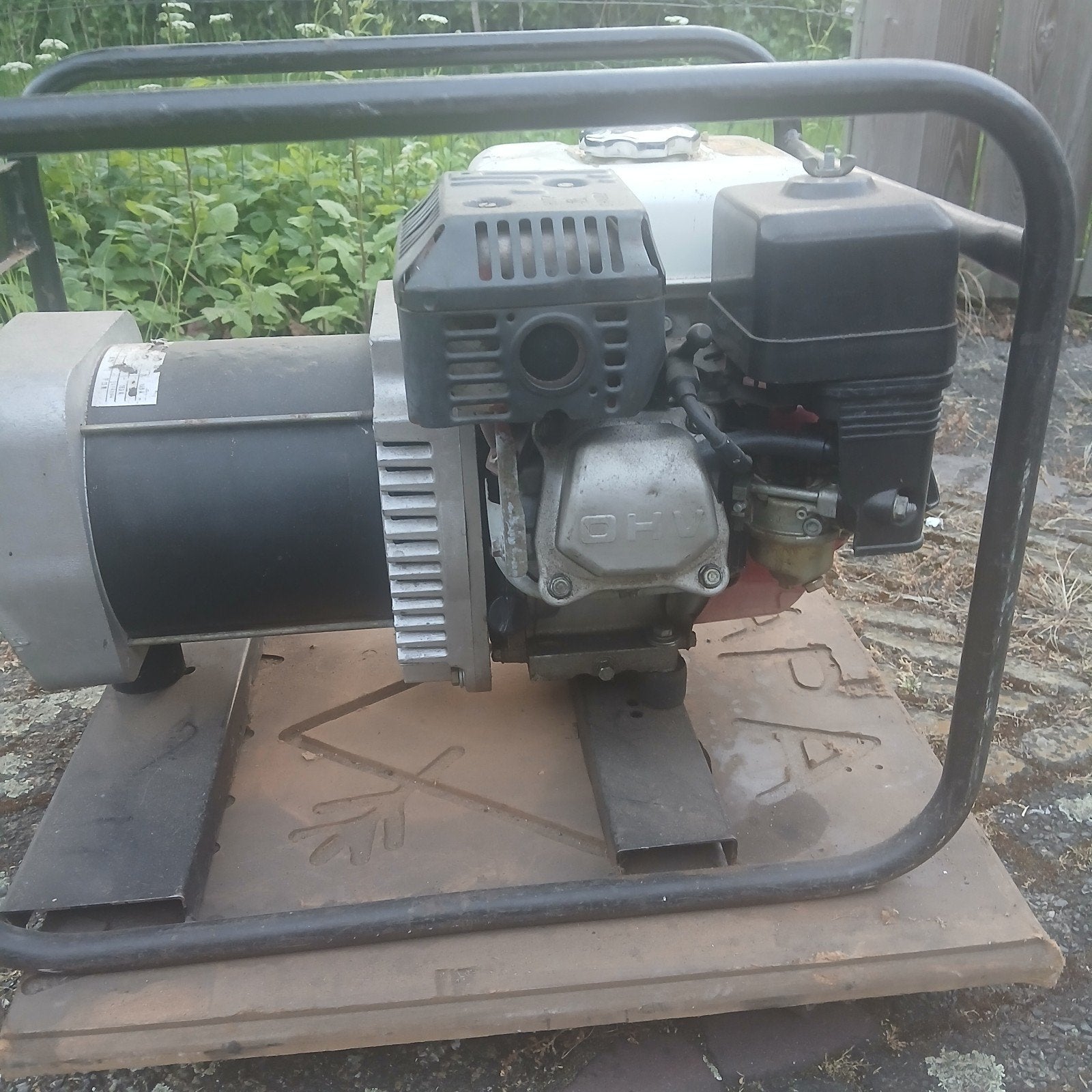 Europower Generator met Honda GX200 Motor, Ophalen, Gebruikt, Minder dan 5 kVA, Benzine