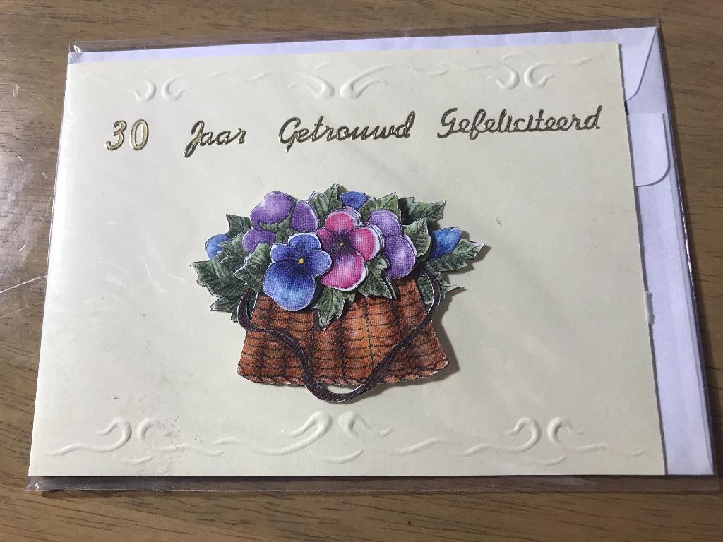 Diverse 30 jaar getrouwd kaarten, Ophalen of Verzenden, Nieuw, Overige thema's