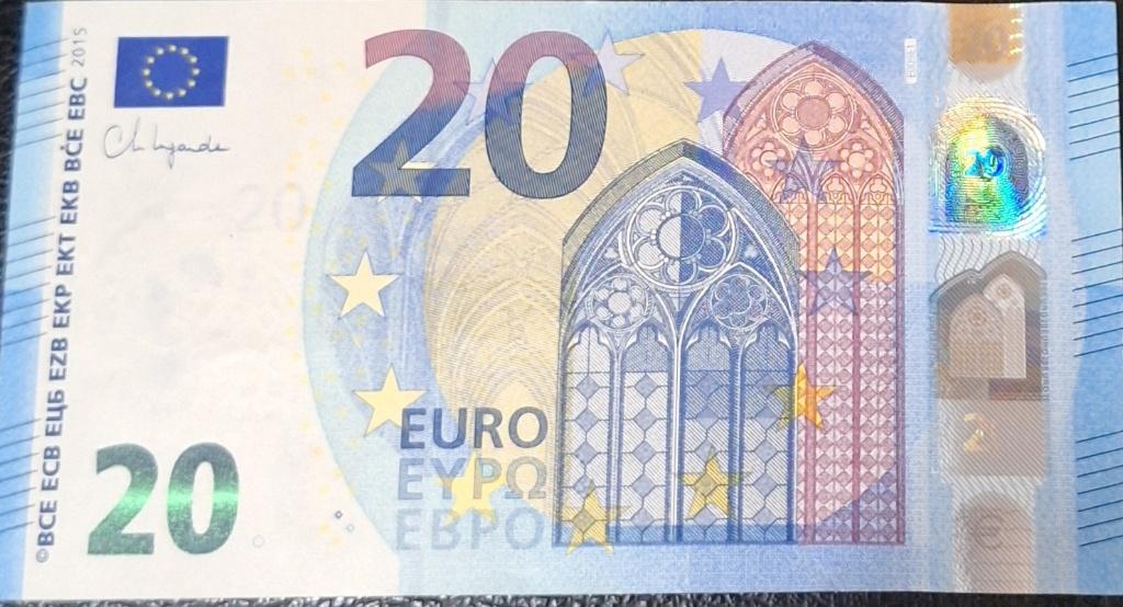 Euro 20 Lagarde 2015 EM serie  Frankrijk, Postzegels en Munten, Bankbiljetten | Europa | Eurobiljetten, Ophalen of Verzenden, Overige landen