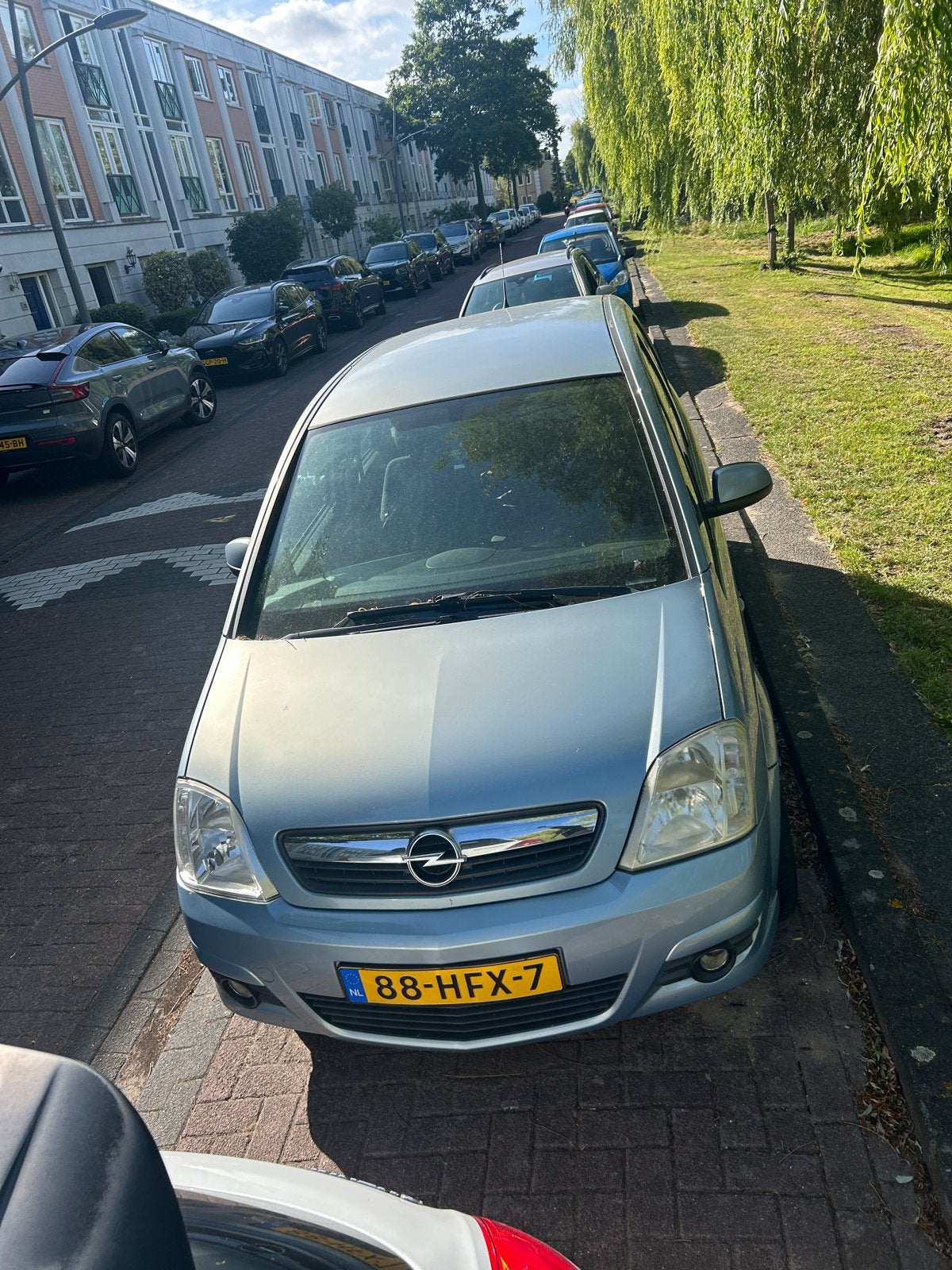 Opel Meriva met APK en nieuwe AIRCO, Auto's, Blauw, Grijs, Particulier, Meriva