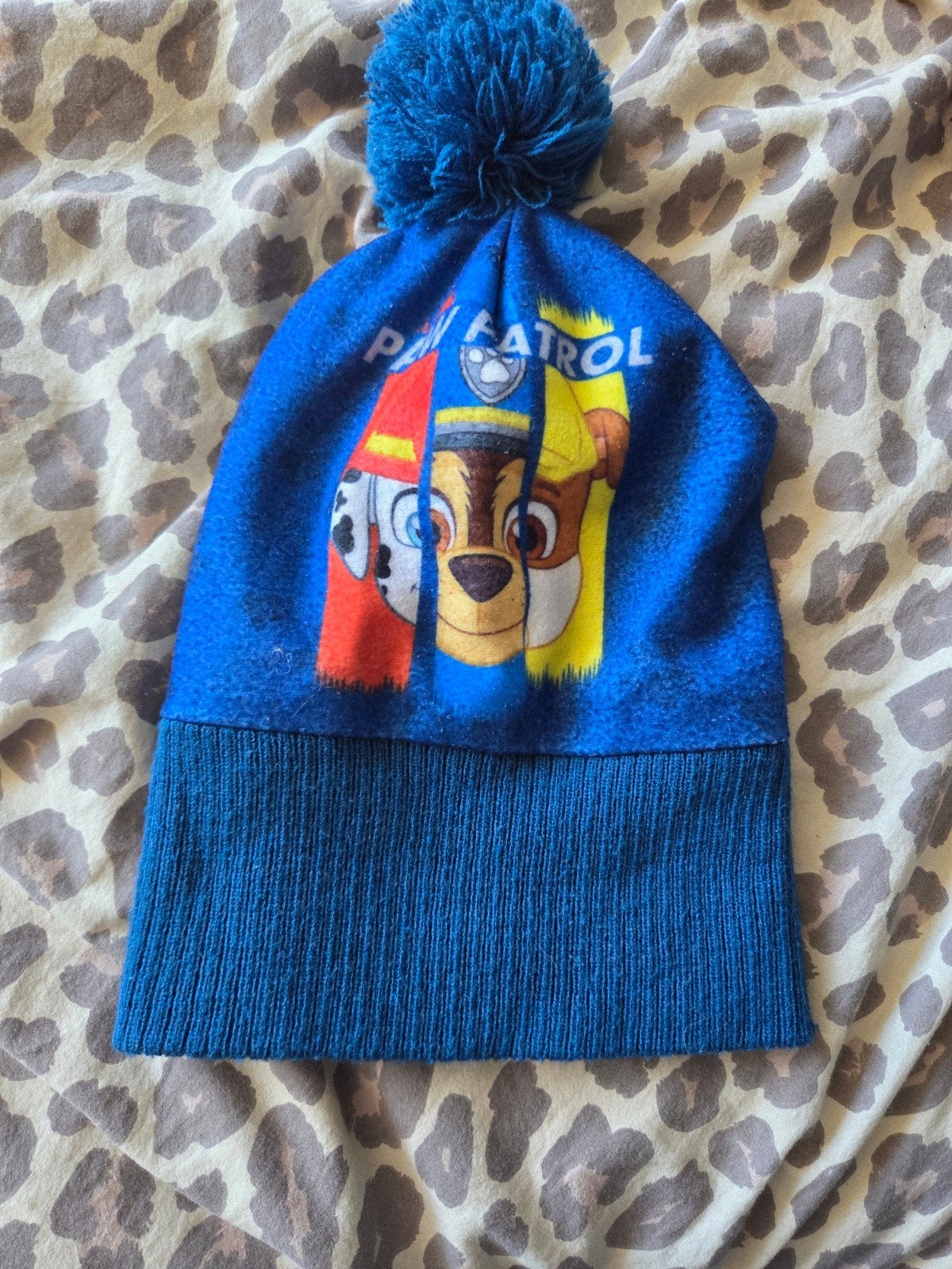 Paw Patrol Muts - Blauw met pompon, Gebruikt, 110 t/m 116, Ophalen of Verzenden, Paw Patrol