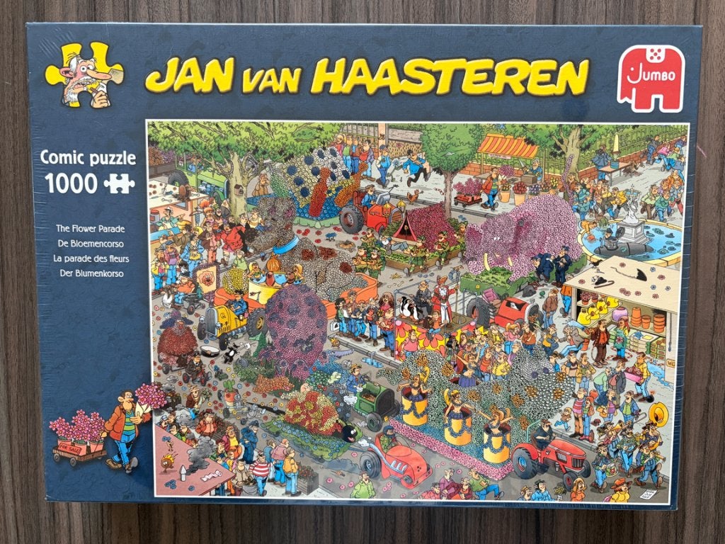NIEUW: Jan van Haasteren - De Bloemencorso - 1000 stukjes, Ophalen of Verzenden, 500 t/m 1500 stukjes, Nieuw