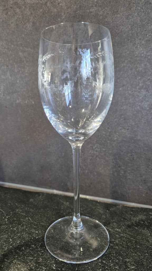 5 kristal glas, Padova gravure Venezia Cristal d'Arques. S47, Ophalen of Verzenden