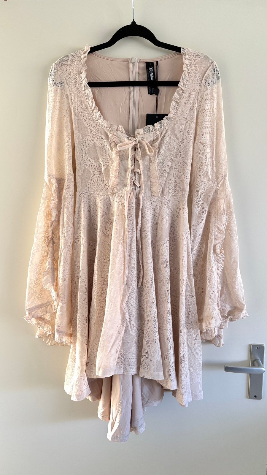 Killstar - Killing Kisses Lace Maiden Dress maat L, Kleding | Dames, Maat 42/44 (L), Nieuw, Ophalen of Verzenden, Roze