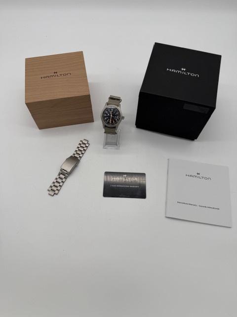 Hamilton Khaki field -Mechanical - 42mm - Compleet  + doosje, Overige merken, Overige materialen, Polshorloge, Overige materialen