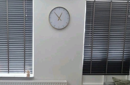 GAMMA houten jaloezieën 50mm taupe (verschillende maten), Ophalen, Jaloezie, Overige merken, Grijs
