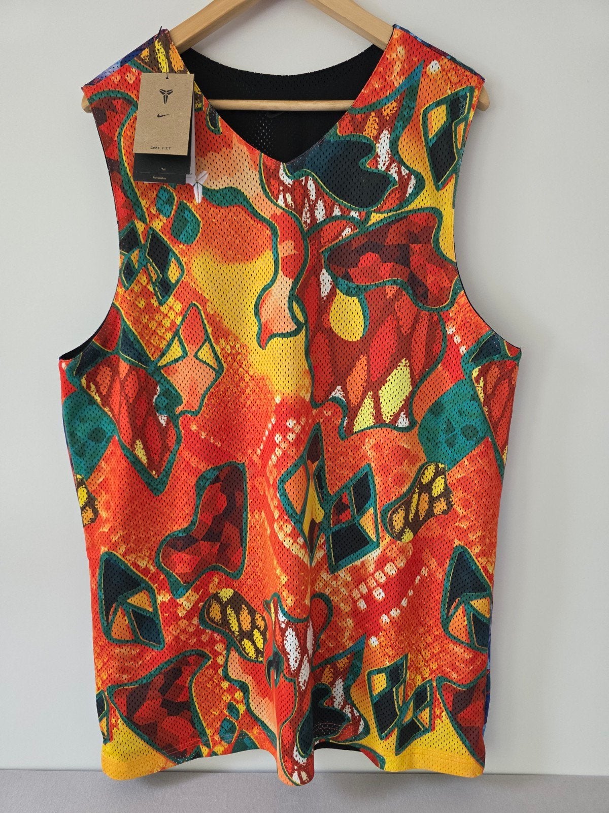 Nike Kobe #8 Reversible Basketball Jersey Zwart/Floral NIEUW, Maat 52/54 (L), Info@nike.com, Nike, Nieuw