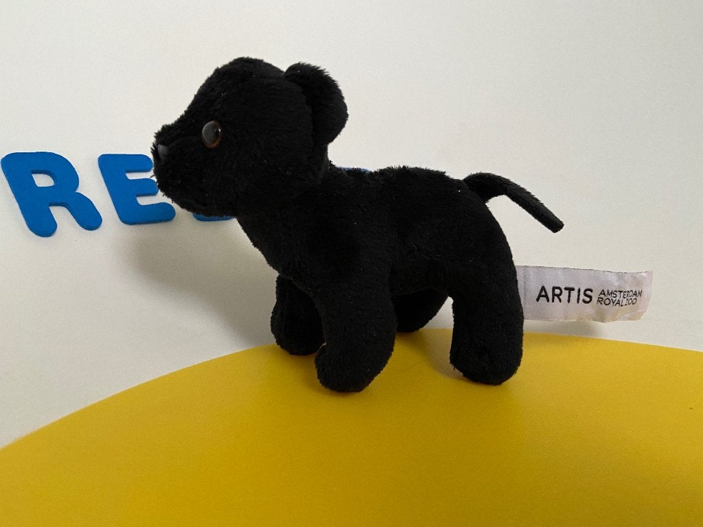 K1509 Artis zwarte panter, Kinderen en Baby's, Speelgoed | Knuffels en Pluche, Ophalen of Verzenden, Zo goed als nieuw, Overige typen
