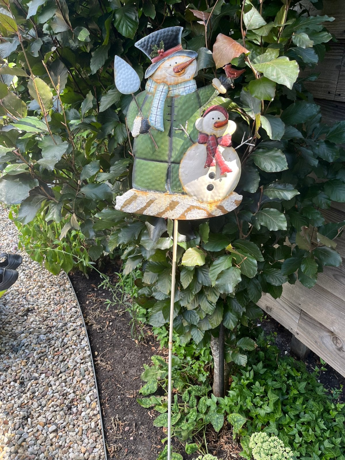 Alvast voor de winter. Tuinsteker sneeuwpop, Tuin en Terras, Ophalen of Verzenden, Zo goed als nieuw