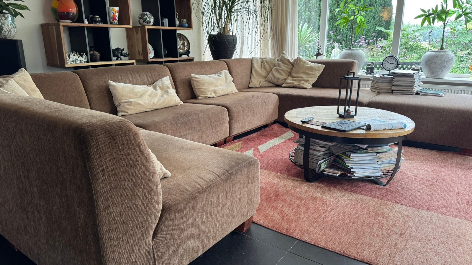 Grote design bank, Ophalen, Gebruikt, Stof, Design
