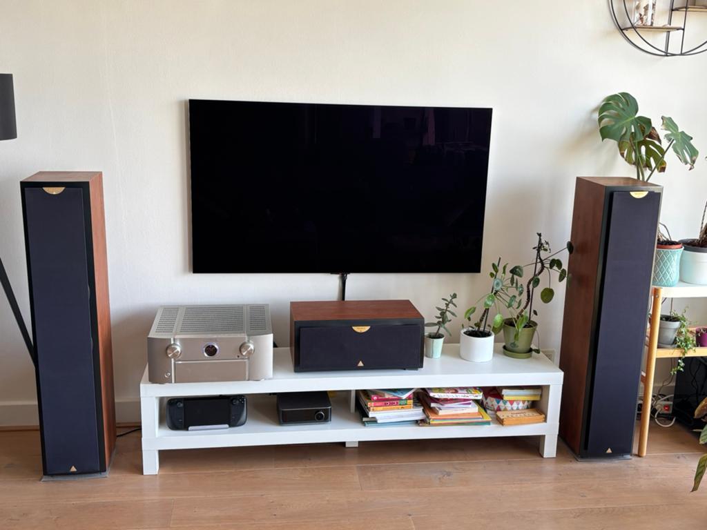 Triangle Antal 202 luidsprekers, Zo goed als nieuw, 120 watt of meer, Front, Rear of Stereo speakers, Ophalen