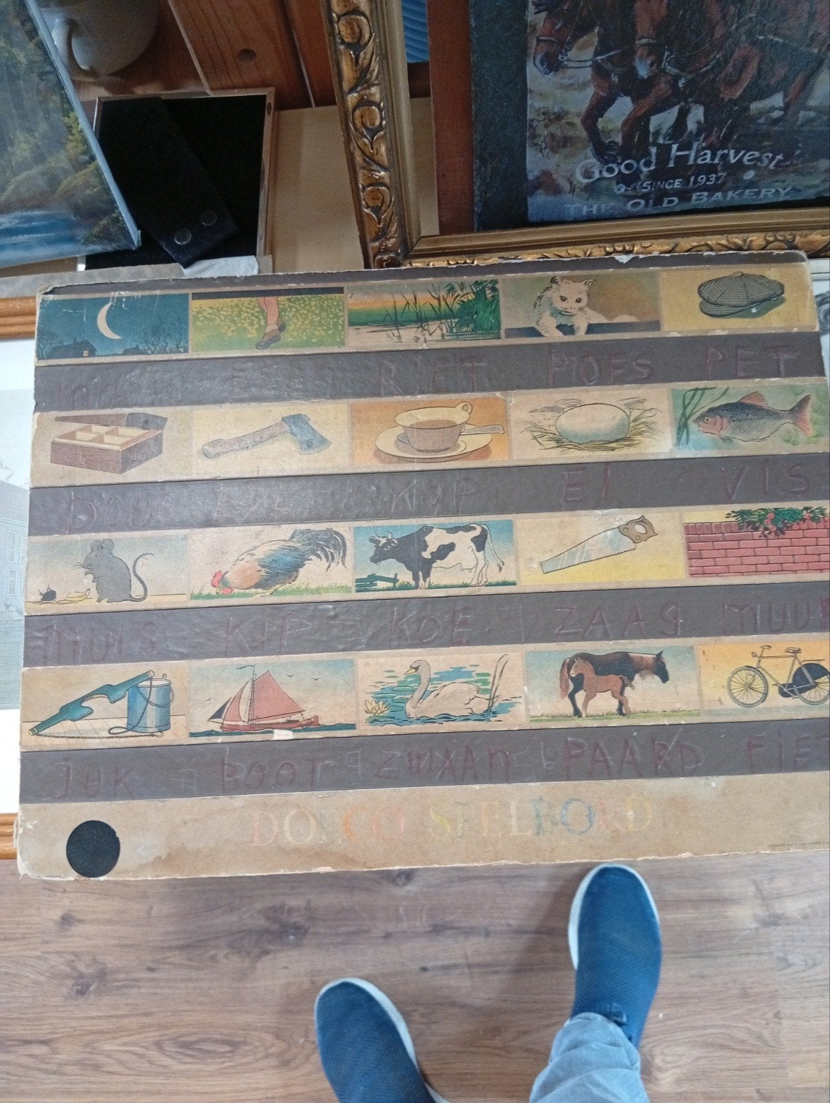 Oude lees plank, Ophalen of Verzenden, Zo goed als nieuw, Laminaat