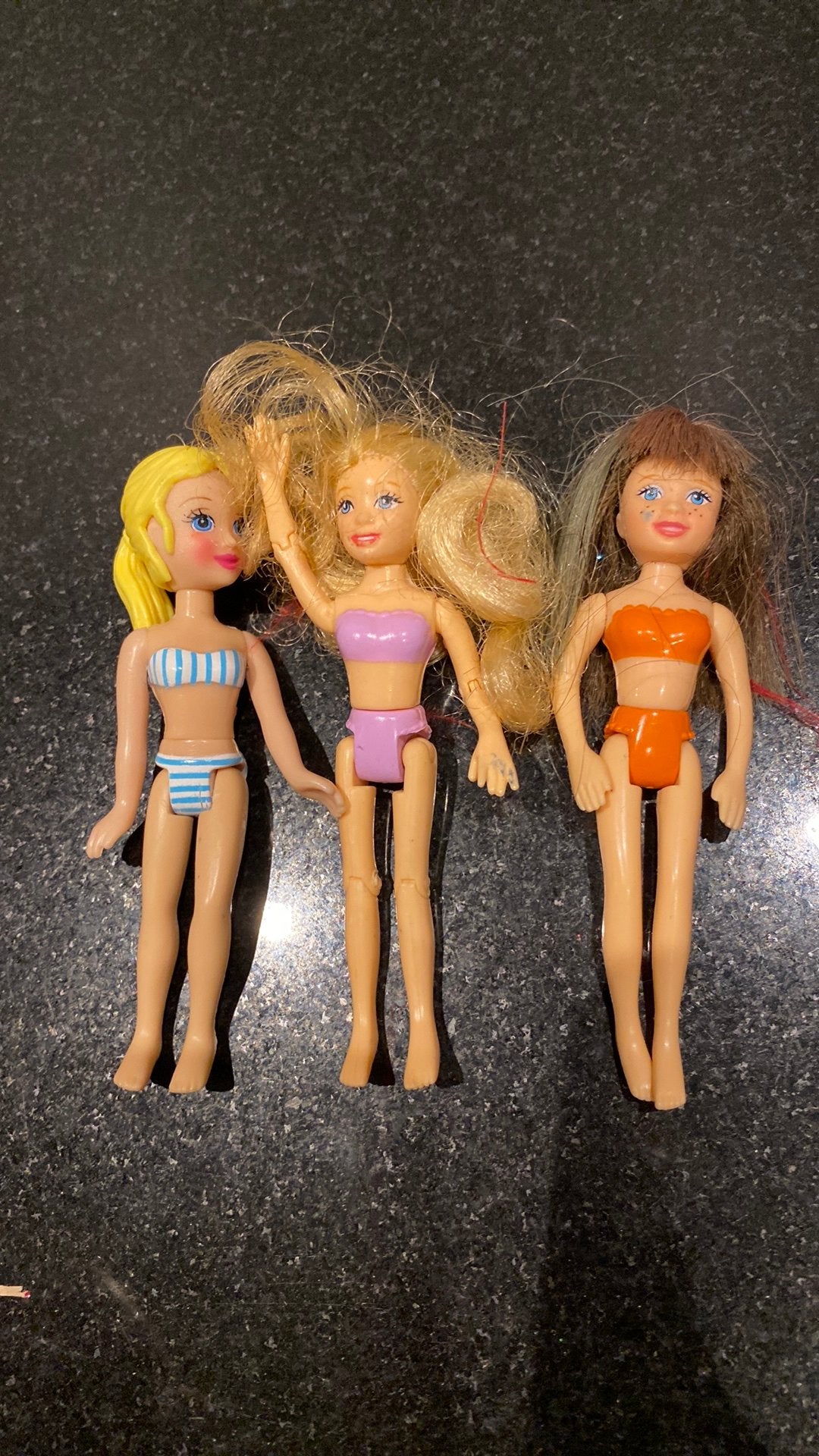 3. drie vintage Polly Pocket, Ophalen of Verzenden, Zo goed als nieuw, Overige typen