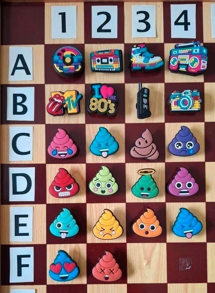 11 : 80's - Mtv - Poop Schoenbedels Pins voor de Crocs, Ophalen of Verzenden