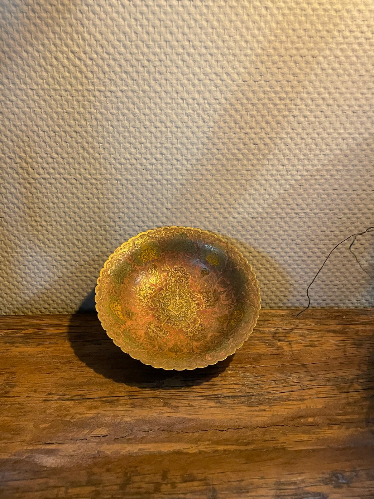 Decoratieve Oosterse Kom - Messing met Emaille, Antiek en Kunst, Ophalen of Verzenden