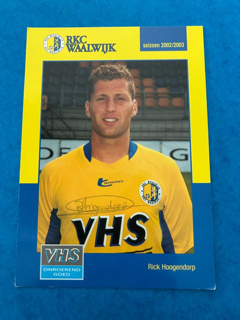 Rick Hoogendorp - RKC - gesigneerd, Verzenden, Zo goed als nieuw, Spelerskaart