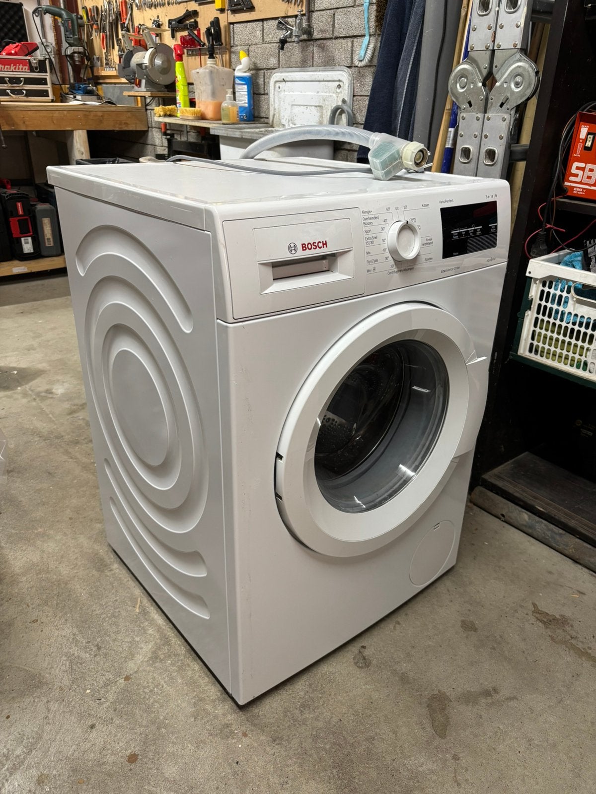 Bosch wasmachine VarioPerfect Serie 6 EcoSilence Drive, Ophalen, Gebruikt, Voorlader, 85 tot 90 cm