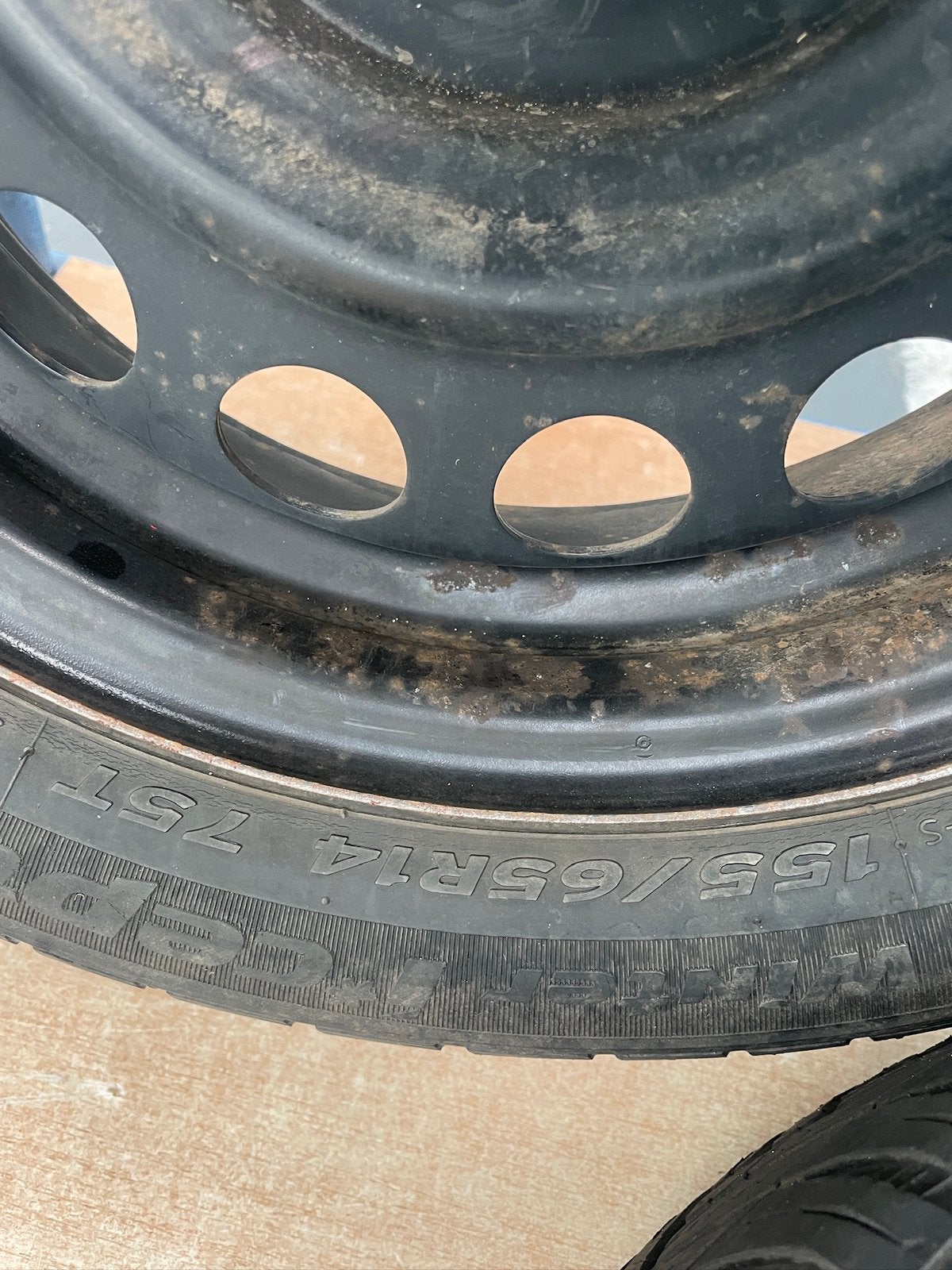 Te Koop : Hankook Winterbanden op Stalen Velg, Ophalen of Verzenden, Gebruikt