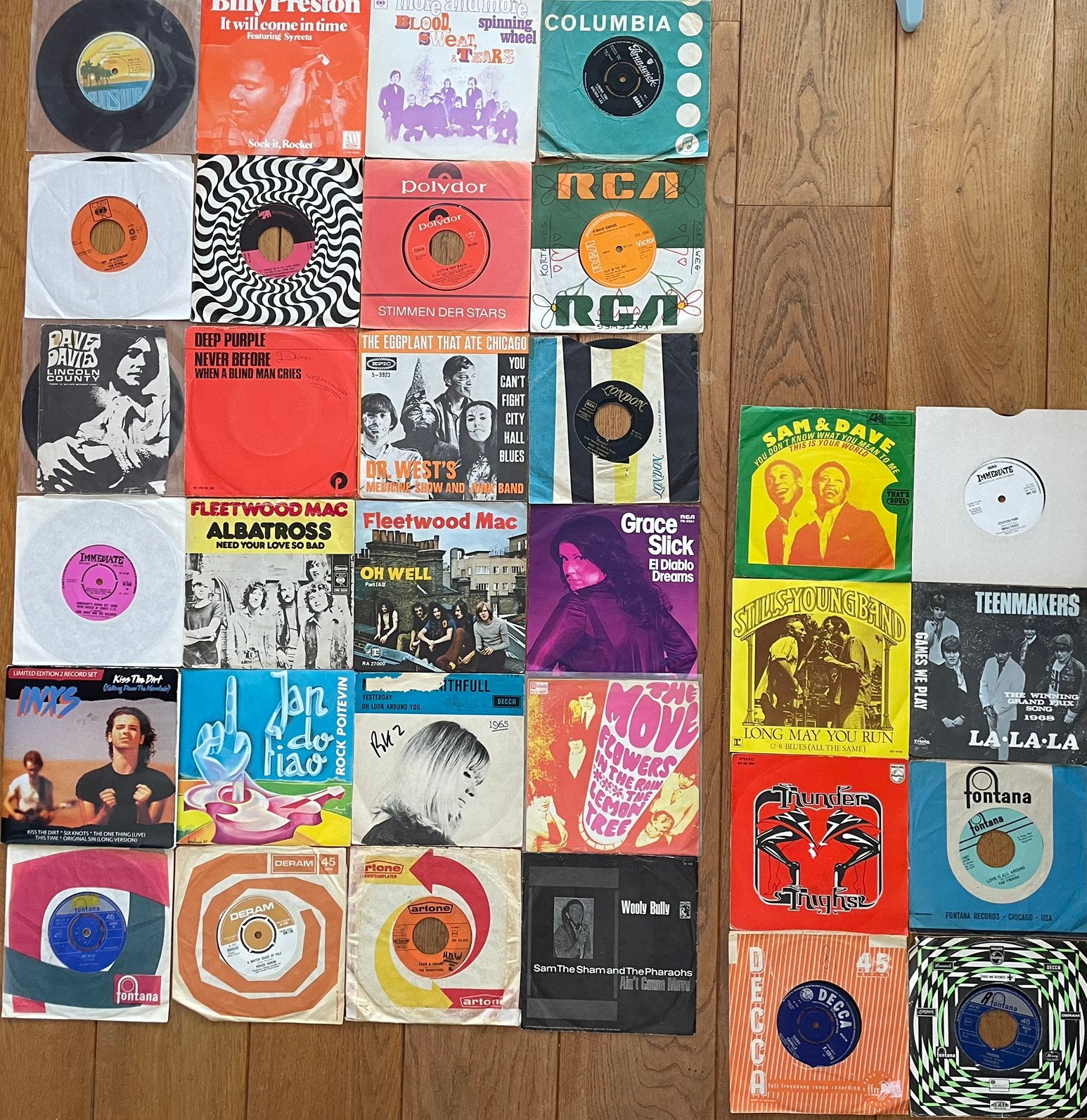 Partij singles jaren 60/70/80, Ophalen of Verzenden, Zo goed als nieuw, 7 inch, Overige genres