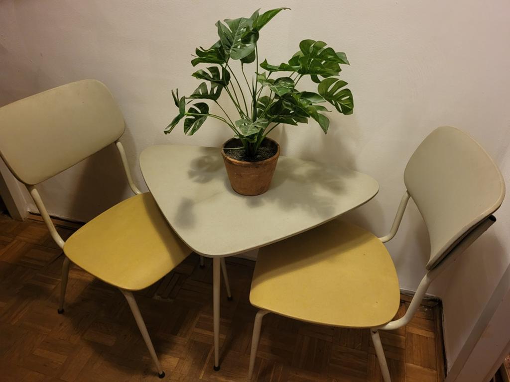 Jaren 50 setje, Huis en Inrichting, Complete eetkamers, Ophalen of Verzenden, Minder dan 4 stoelen