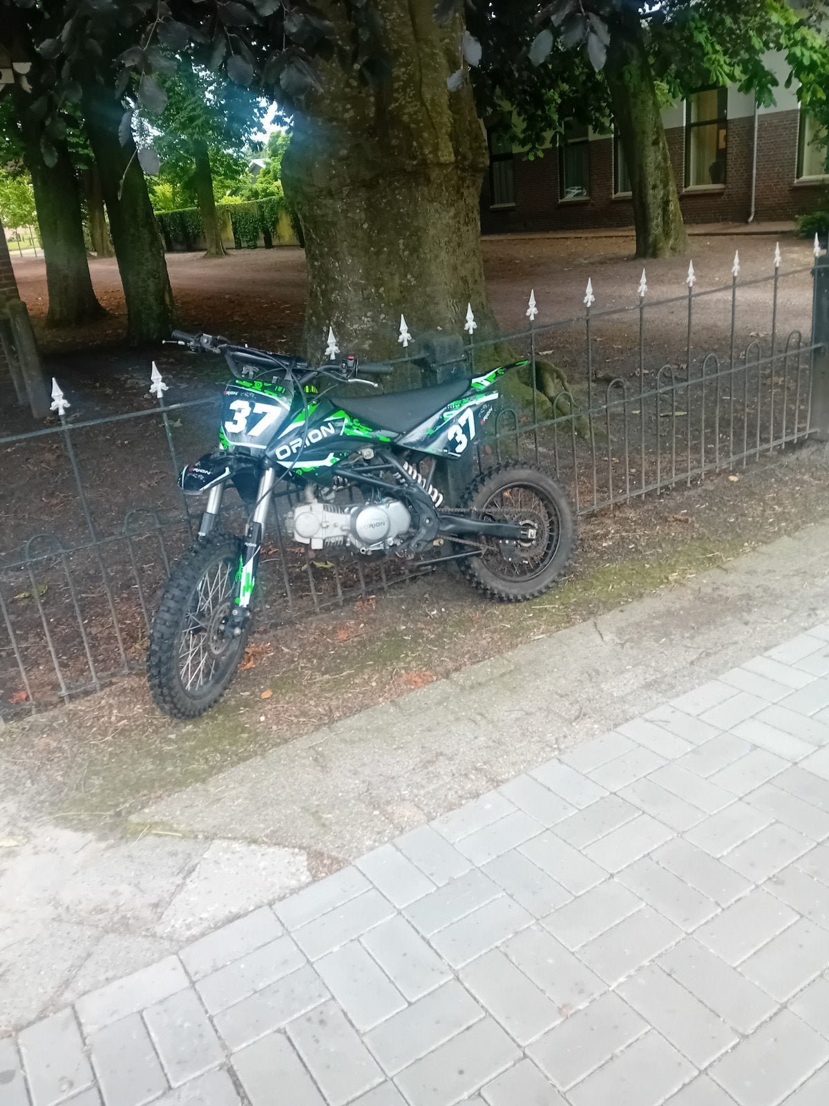 Orion Pitbike 125cc - Mooie crosser met nieuwe achterband, Gebruikt, 125 cc, Pitbike, Schijfrem