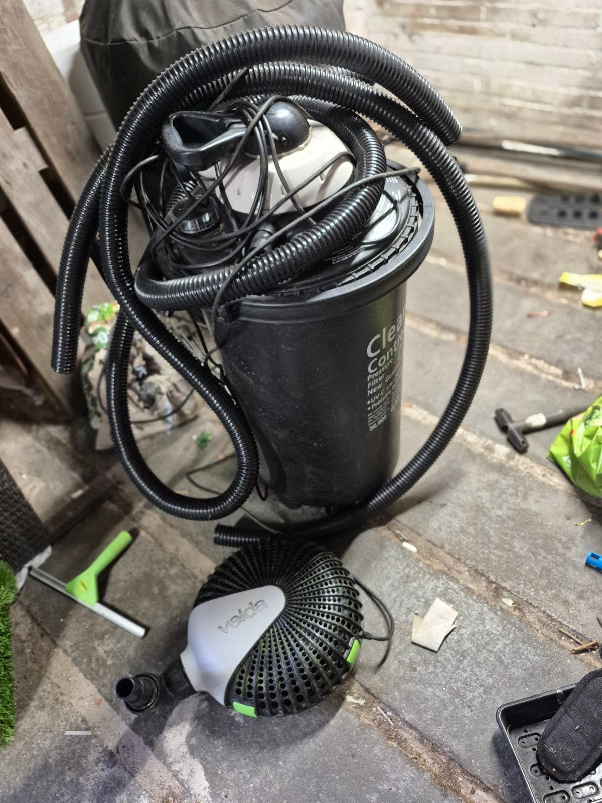 Velda Clear Control 75 Drukfilter met UV-C en pomp, Ophalen, Gebruikt