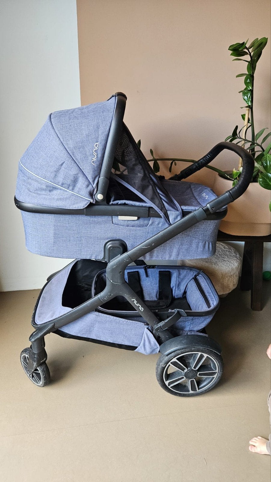Nuna Demi Grow Duo Kinderwagen Aspen - Compleet, Ophalen, Combiwagen, Overige merken, Duowagen