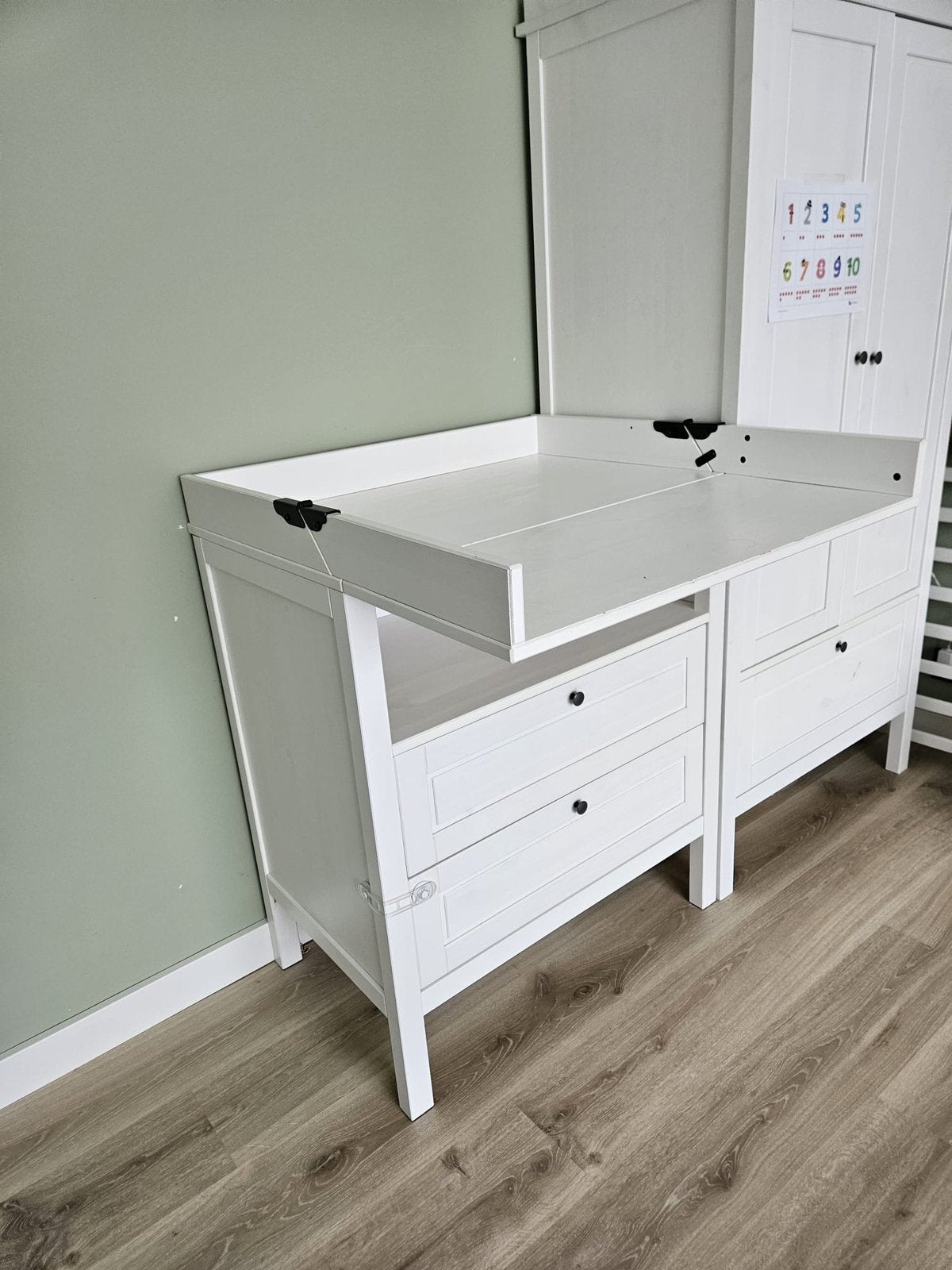 Ikea Sundvik set | Commode, kast en bed., Kinderen en Baby's, Kinderkamer | Commodes en Kasten, Gebruikt, Commode, 90 tot 105 cm
