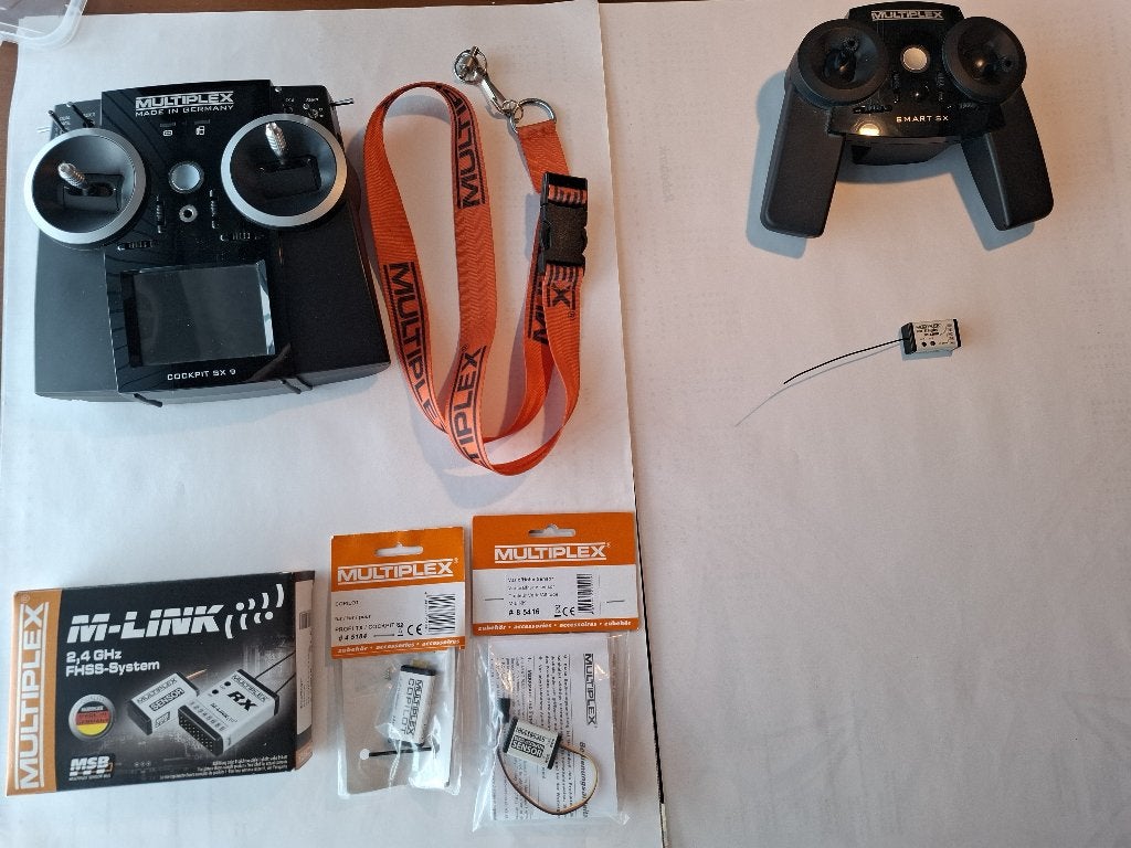 Multiplex COCKPIT SX 9 zender met accessoires, Ophalen of Verzenden, Zo goed als nieuw, RTF (Ready to Fly)