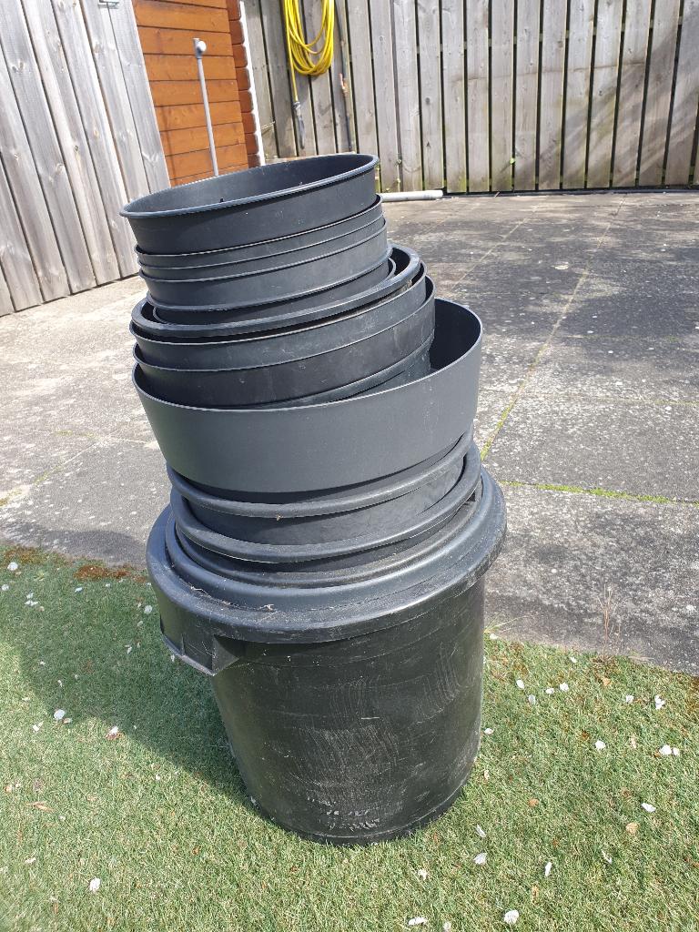 bloempotten groot, Ophalen, Gebruikt, Rond, Tuin