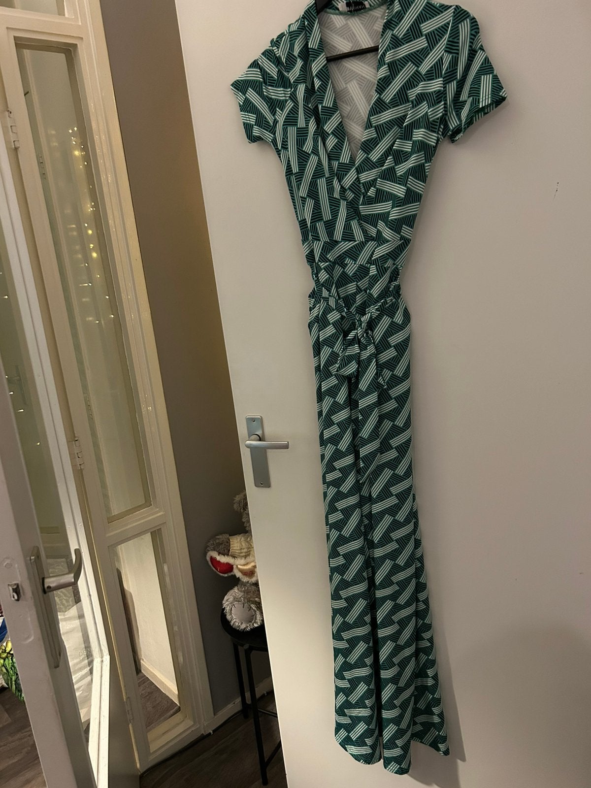 By Swan jumpsuit groene blok, maat M, Ophalen of Verzenden, Nieuw, Maat 38/40 (M), Groen