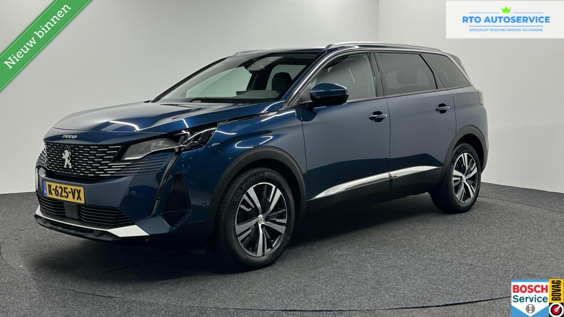 Peugeot 5008 1.2 PureTech Blue Lease Allure TREKHAAK CAMERA, Voorwielaandrijving, Gebruikt, Euro 6, 1199 cc