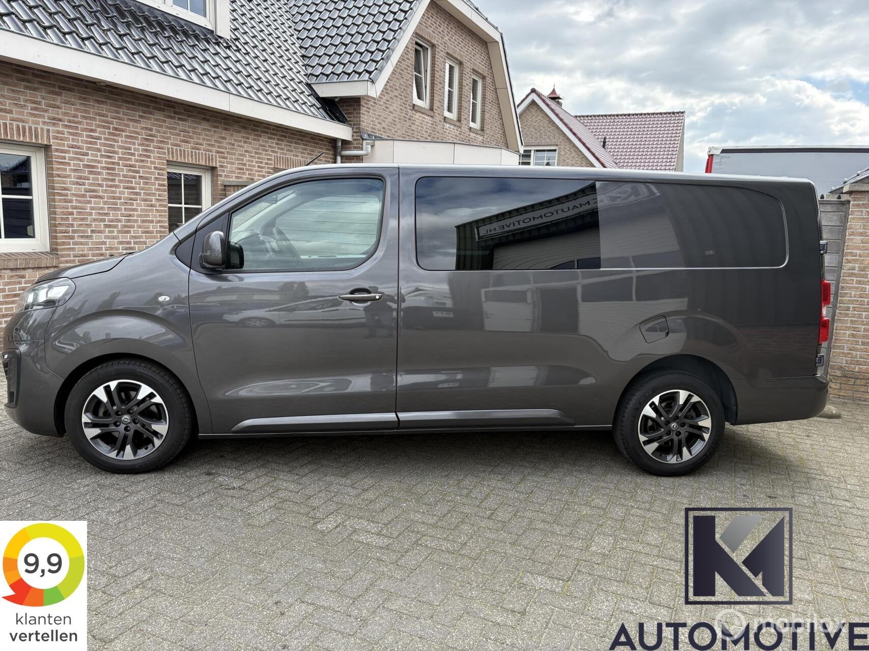 Opel Vivaro 2.0 CDTI L3 180pk Automaat|Dubbel Cabine|Carplay, Auto's, Bestelauto's, Stof, 4 cilinders, Bedrijf, 177 pk