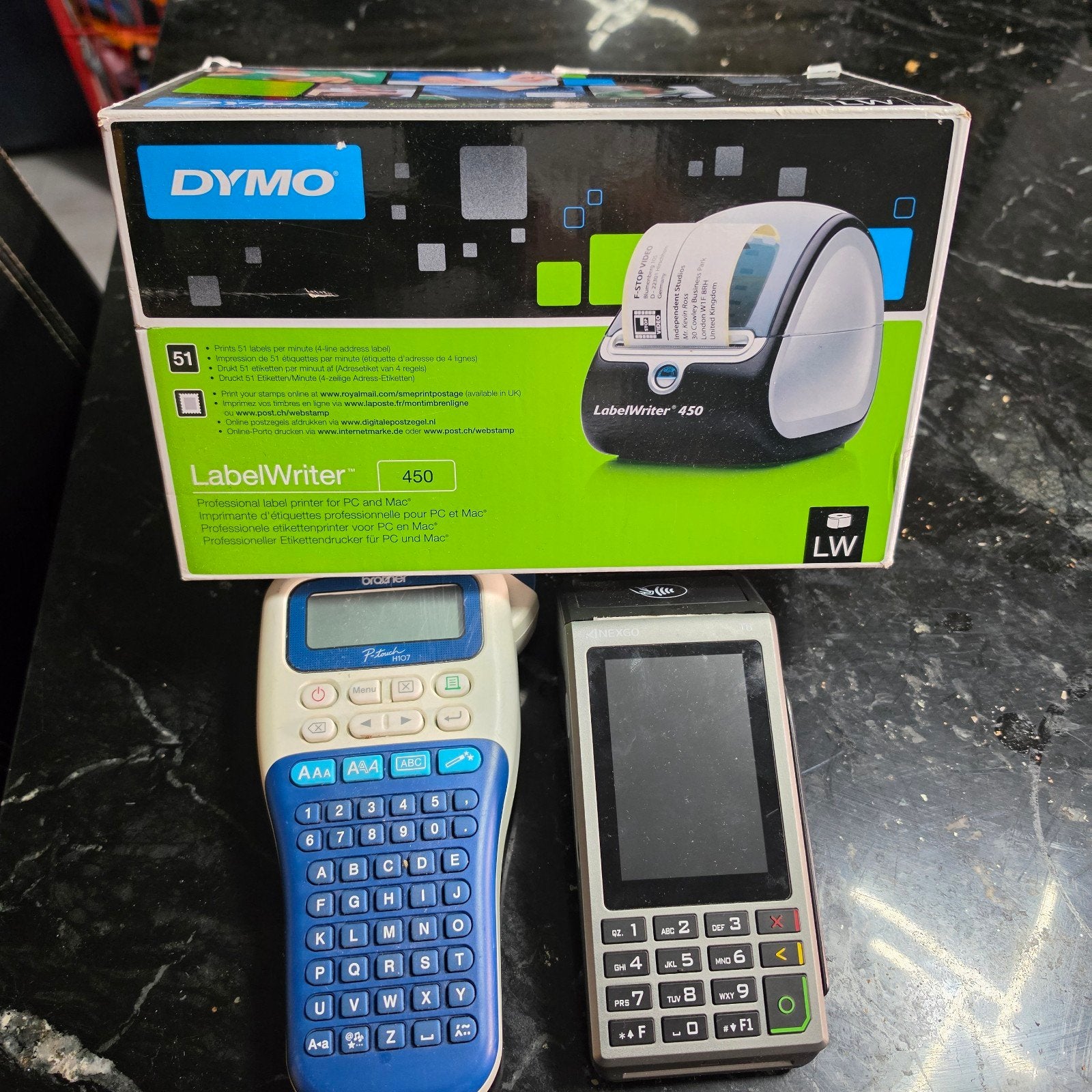 Dymo LabelWriter 450 Duo labelprinter met labels, Ophalen, Zwart-en-wit printen, Dymo, Printer
