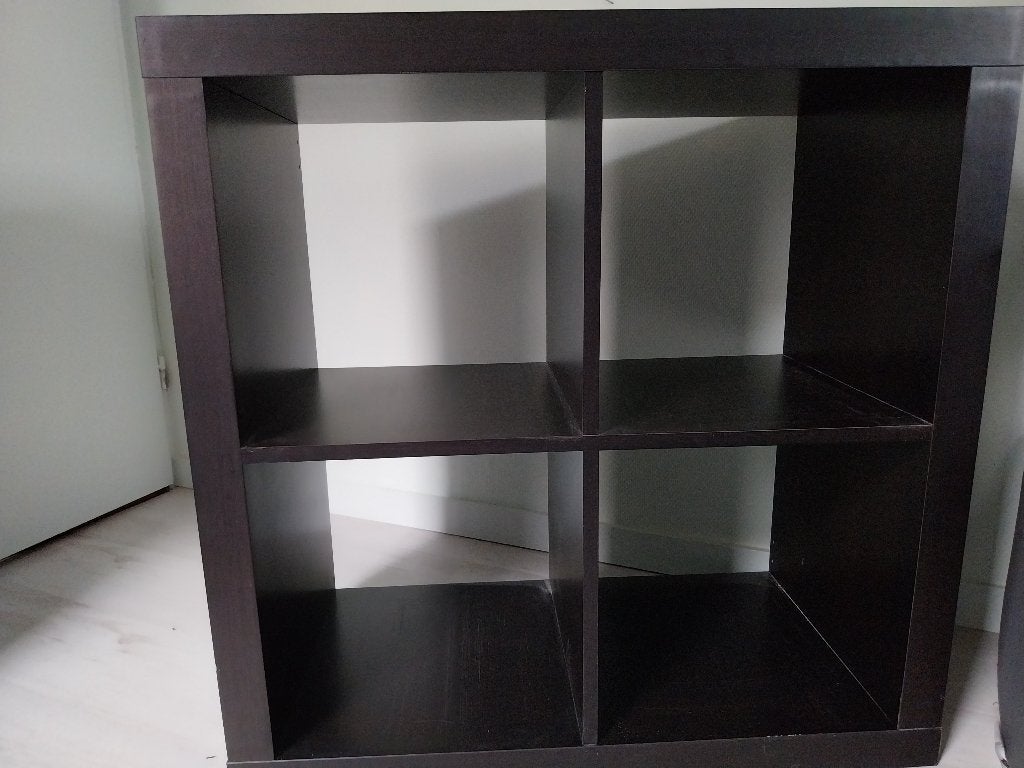 Kallax zwart, Huis en Inrichting, Kasten | Wandmeubels, Ophalen, Overige materialen, Gebruikt, 100 tot 150 cm
