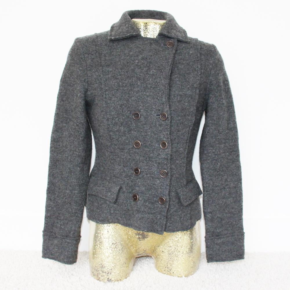 Mooie Hampton Bays Jas 100% Wol / Tussenjas (Maat 42) € 45,-, Kleding | Dames, Jassen | Winter, Maat 42/44 (L), Ophalen of Verzenden