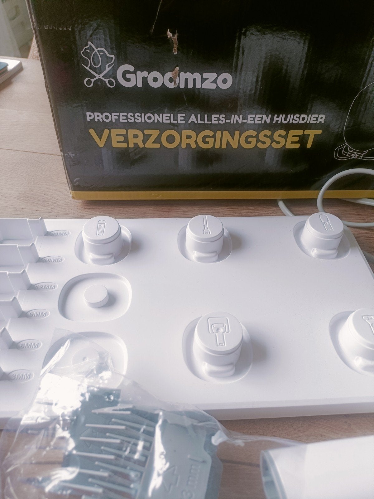 groomzo verzorgingsset, Dieren en Toebehoren, Ophalen of Verzenden, Gebruikt