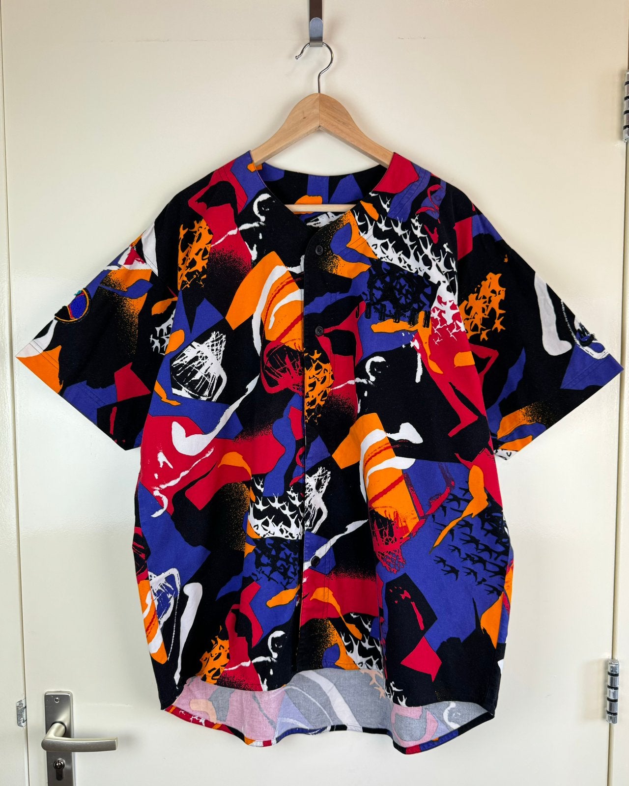 NIKE AIR JORDAN 1993 Archive Aqua 8 Baseball Jersey T-shirt, Verzenden, Zo goed als nieuw, Maat 52/54 (L), Meerkleurig