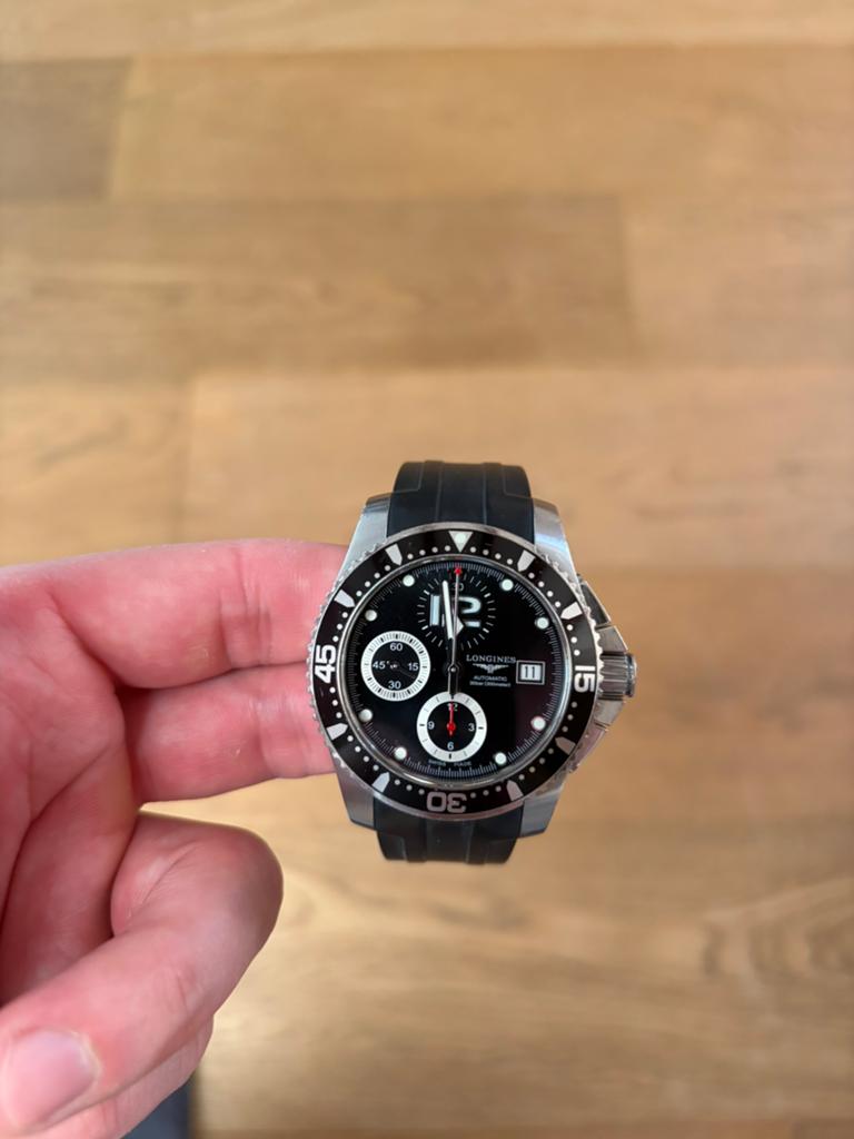 Longines HydroConquest Chronograaf Herenhorloge, Staal, Polshorloge, Overige materialen, Zo goed als nieuw