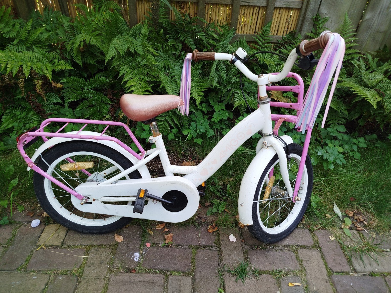 Kinderfietsje 16 inch, Fietsen en Brommers, Ophalen, Terugtraprem, Gebruikt, Handrem