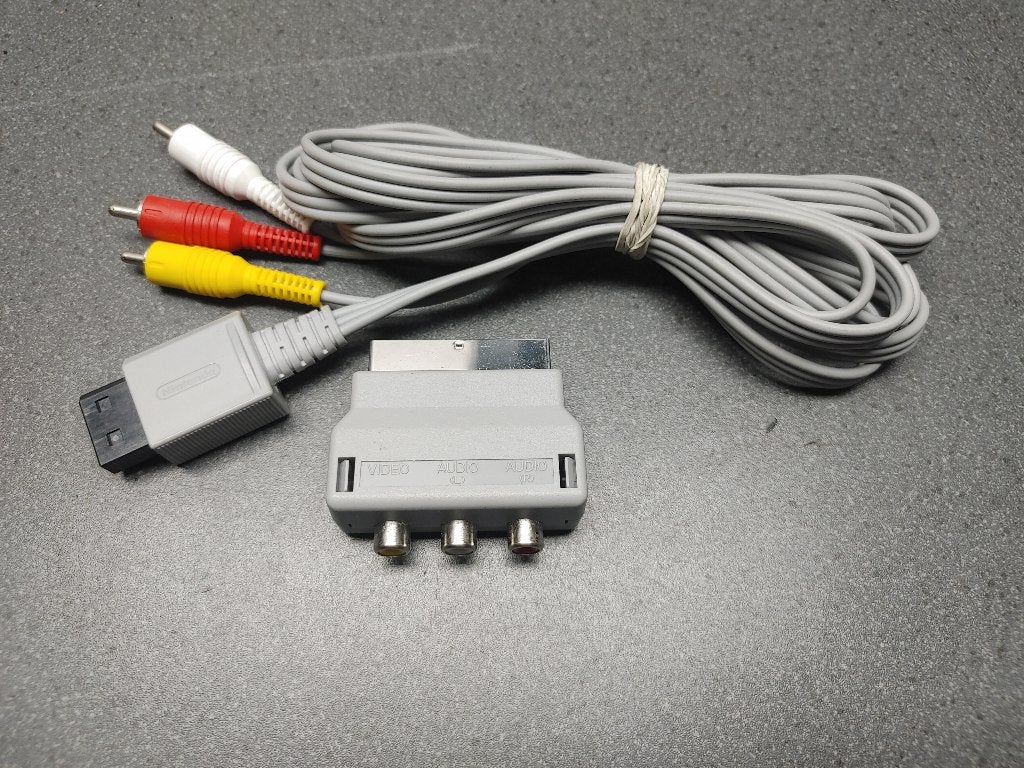 Nintendo wii av kabel origineel nintendo incl. Scart verloop, Spelcomputers en Games, Ophalen of Verzenden, Zo goed als nieuw