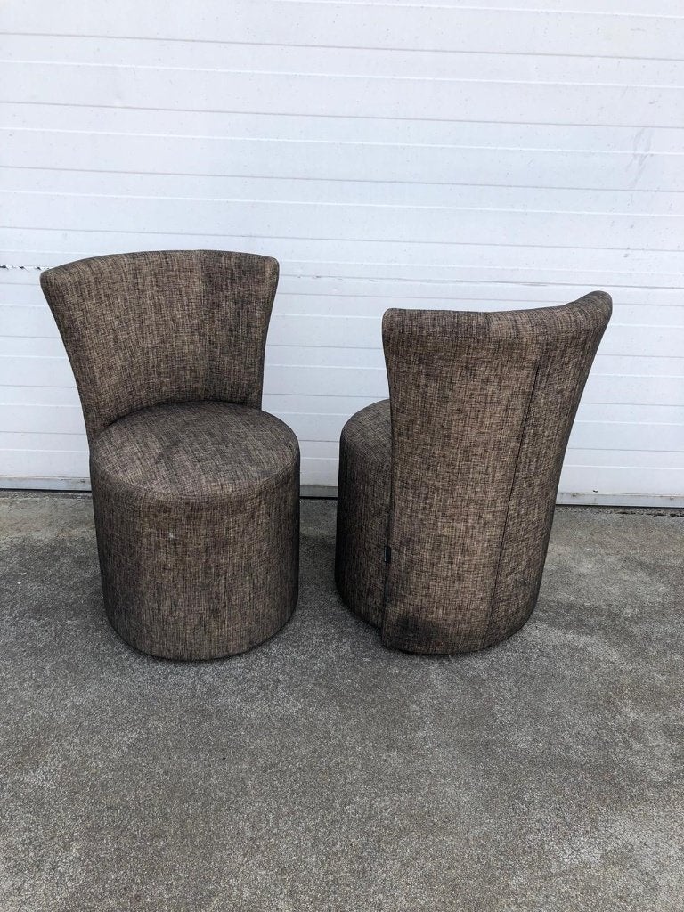 3 stuks horeca stoelen poef bijzet stoelen met rugleuning, Ophalen, Rond, 75 tot 100 cm, Zo goed als nieuw