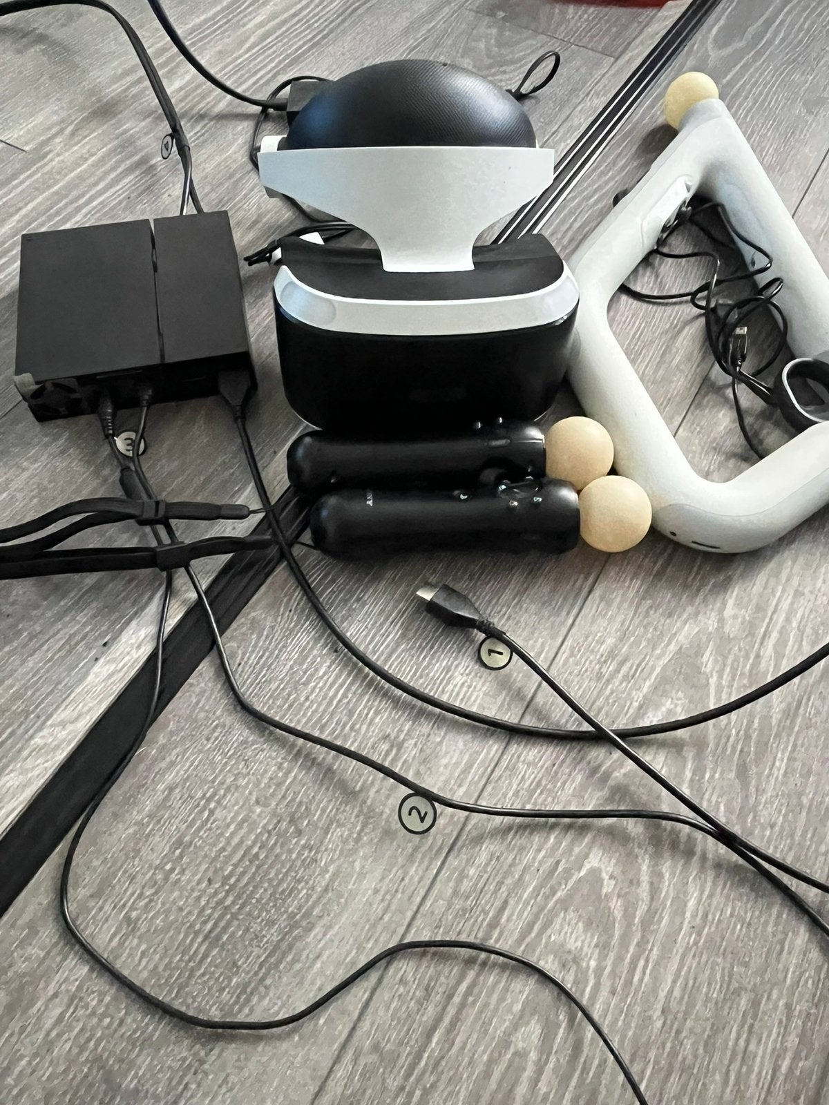 Complete PlayStation VR  PS4 / PS5 incl Move&AIM Controllers, Ophalen, Gebruikt, VR-bril, Sony PlayStation
