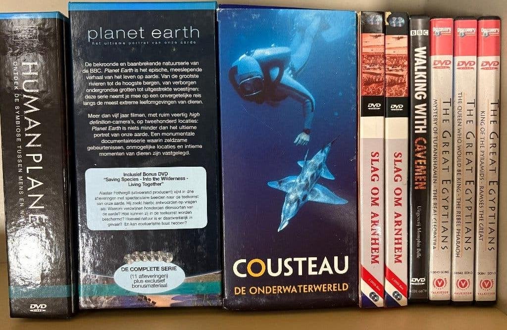 Pakket topdocumentaires DVD (BBC Planet Earth, Cousteau), Engels, Alle leeftijden, Nederlands, Natuur