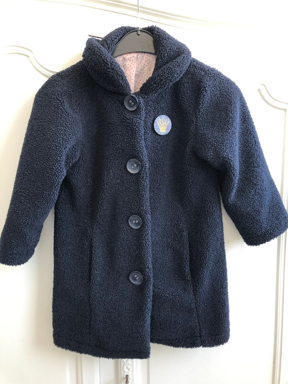 Nieuw blauw stoffen jas Maya de Bij maat 122, Kinderen en Baby's, Kinderkleding | Maat 122, Ophalen of Verzenden, Nieuw, Meisje