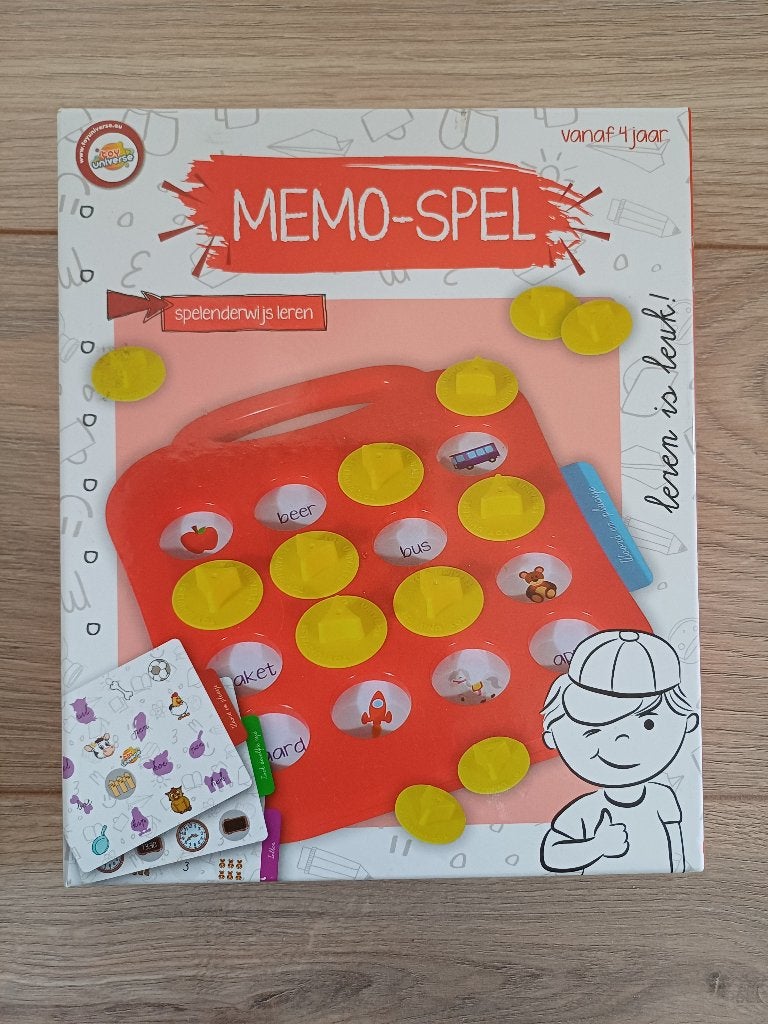 Memo-spel educatief; compleet en in nieuwstaat!, Kinderen en Baby's, Ophalen of Verzenden, Zo goed als nieuw, Taal en Lezen