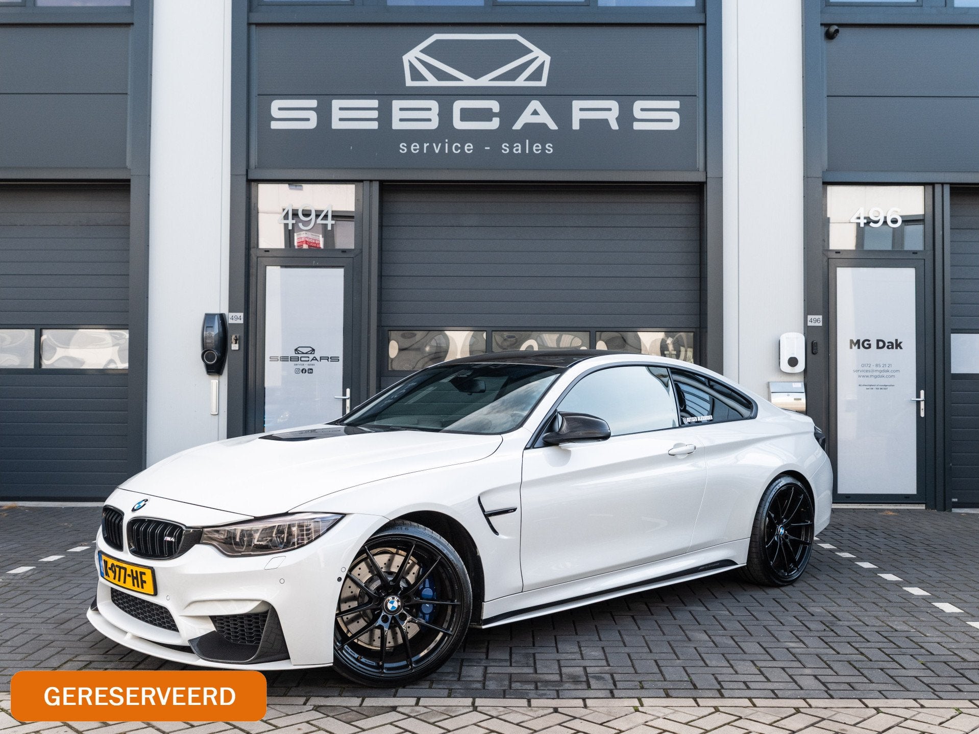 BMW M4 Coupe 500PK, Carbon pakket, Carplay, M Performance Ui, Automaat, Gebruikt, 4-Serie, Met garantie (alle)