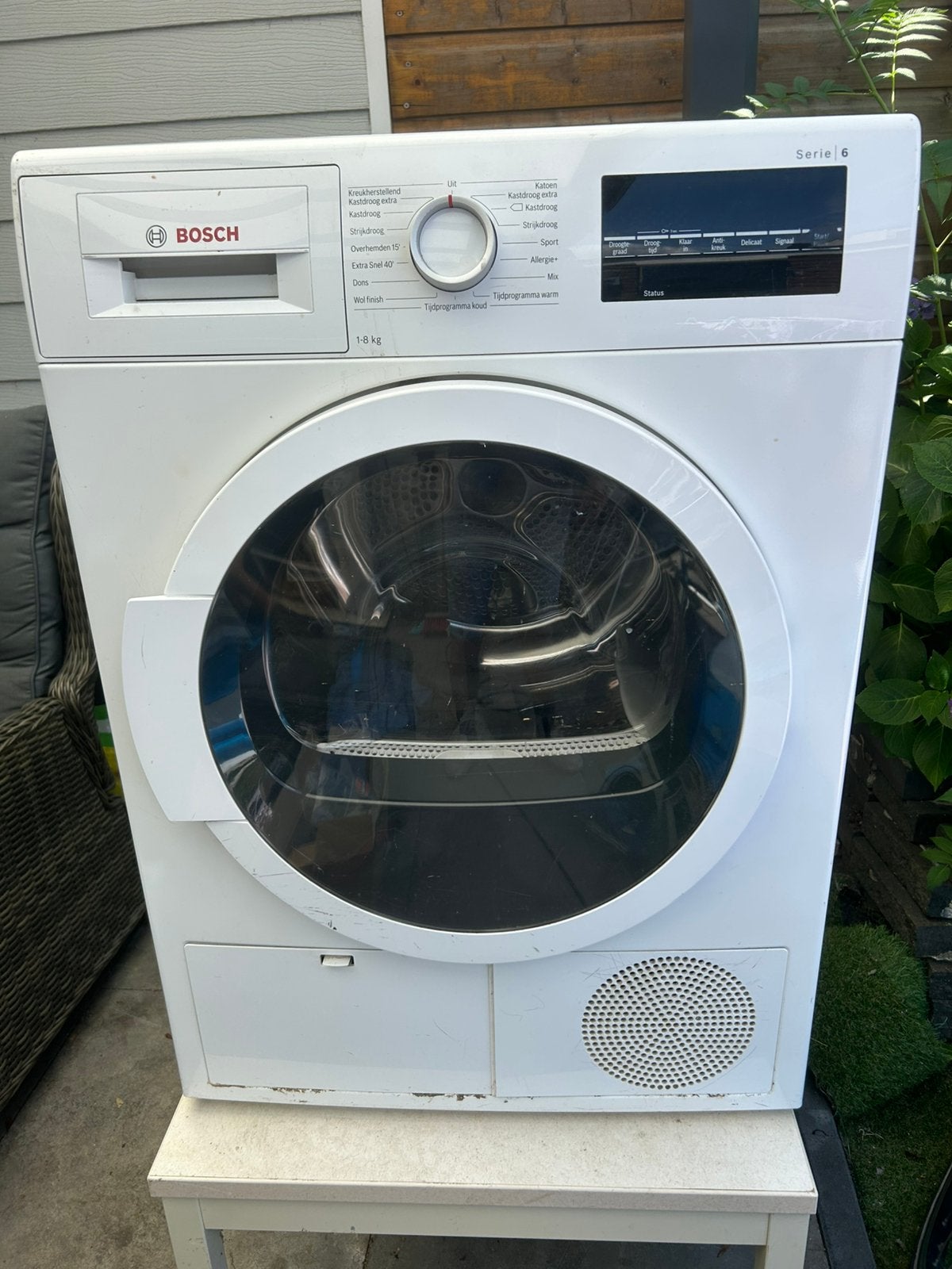 Bosch serie6 condensdroger bj: 2018, Witgoed en Apparatuur, Wasdrogers, 6 tot 8 kg, Ophalen, Gebruikt, Condens