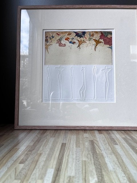 Kustlijn II - ZENITH 1999 (6/20) 35x35 – Gea Karhof, Antiek en Kunst, Mythologie, 35 cm, Ophalen of Verzenden, Origineel