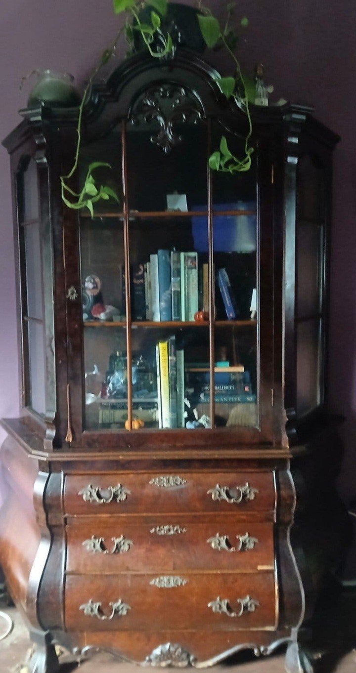 Antieke Vitrinekast met Lades - Klassiek Houten Design, Ophalen